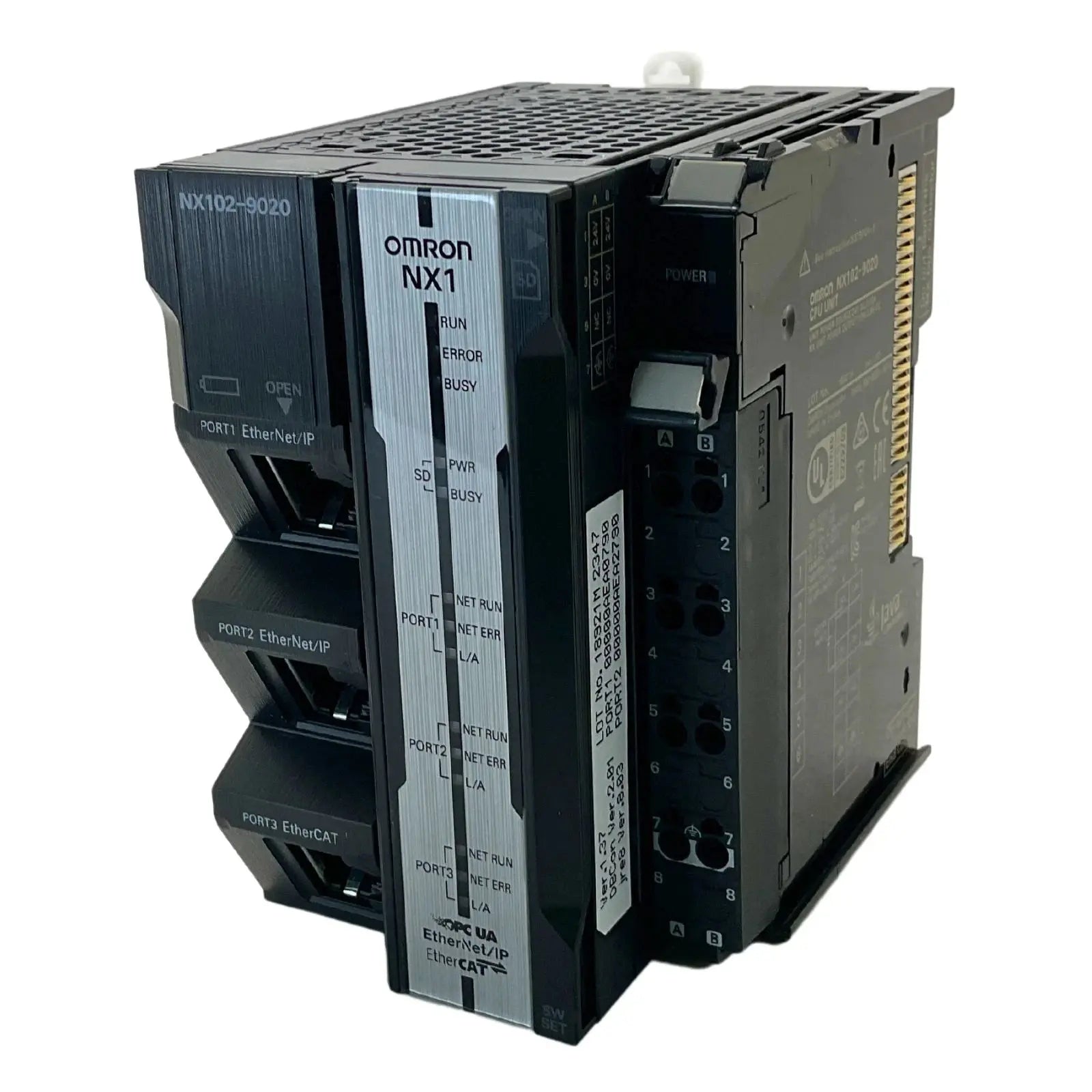 NX102-9020, Machine Automation Controller, CPU modular Sysmac NX1 con conectividad a bases de datos