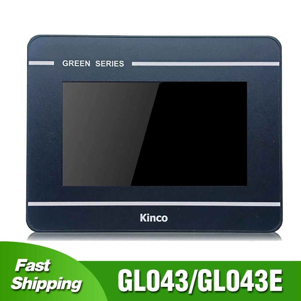 GL043E, Kinco, Display LCD: 4.3'' táctil, 16 millones de colores, TFT, LED, HMI - Ethernet ; Señal de protección · IP65 (bisel frontal), · Pantalla 4.3" · 16.77m (24 Bits) True Color · CPU ARM RISC 32-Bit 800 MHz · 128MB NAND FLASH + 128MB 