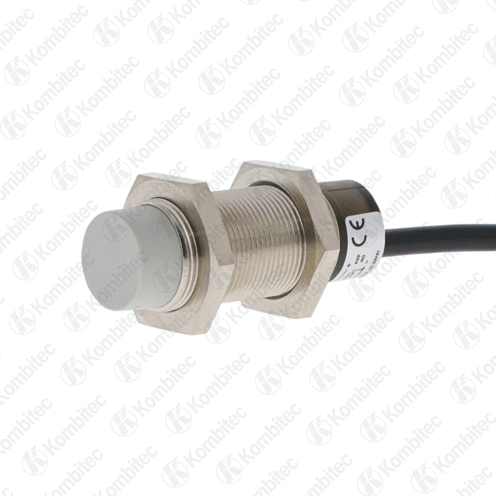 AK1-AP-2A,  Micro Detectors, Inductive sensor, M18, unshielded NO/PNP, cable 2m axial.