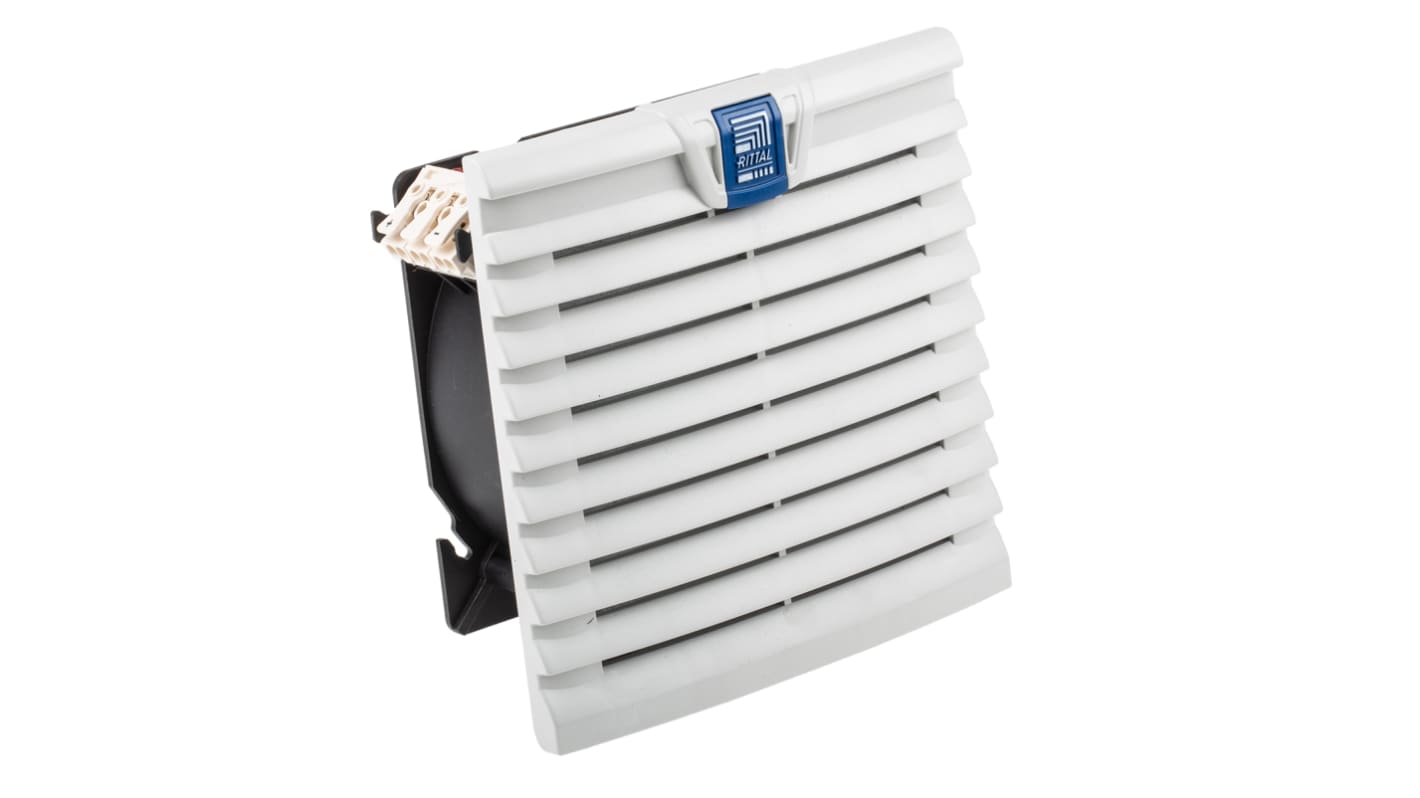 SK 3238.124, Rittal, ventilador para tablero, SK fan con filtro,  TopTherm, 52 m³/h, 24 V (DC), WHD: 148.5 x 148.5 x 16 mm