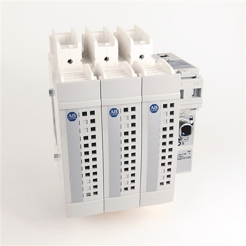194R-J60-1753, Allen-Bradley, Interruptor de desconexión, giratorio, con fusible, 60 A, 600 V CA, 250 V CC, clase J, mango rojo/amarillo, S1, eje de 21 pulgadas, NEMA 3/3R/4/4X/12