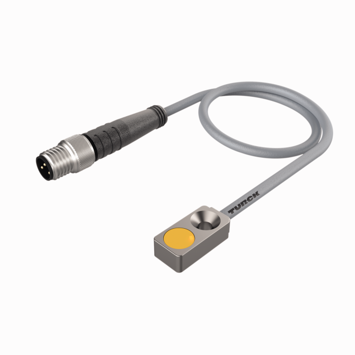 BI2-Q4.7-AP6X, TURCK, Sensor inductivo, Sn: 4.7 mm H, Metal, 3-wire 10-30 VDC, PNP NO, M8 x 1 Pigtail