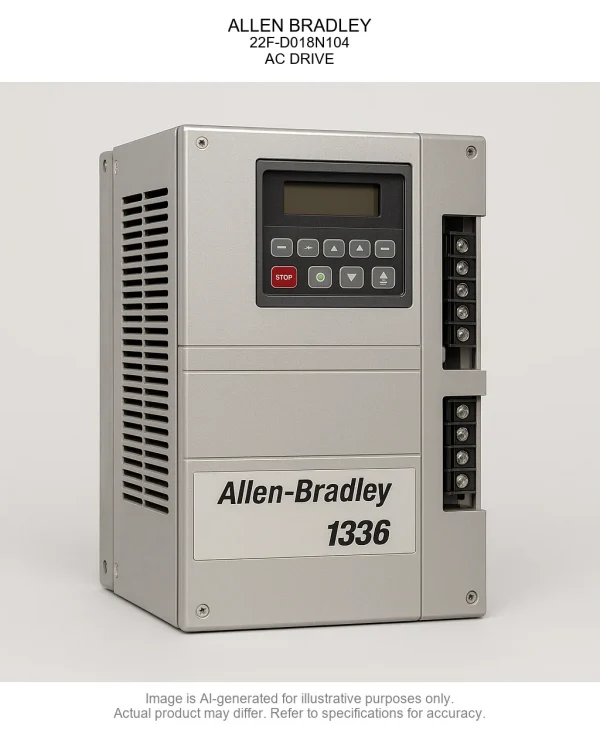 22F-D018N104, Allen Bradley, PowerFlex4M AC Drive, 480VAC, 3PH, 18 Amps, 7.5 kW, 10 HP,Frame Size C, IP20
