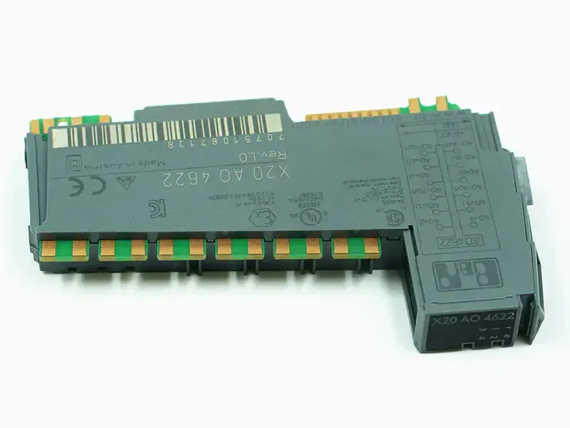 X20AO4622,  B&R, Módulo de salida analógica, 4 salidas, ±10 V o 0 a 20 mA / 4 a 20 mA, resolución del convertidor de 13 bits,