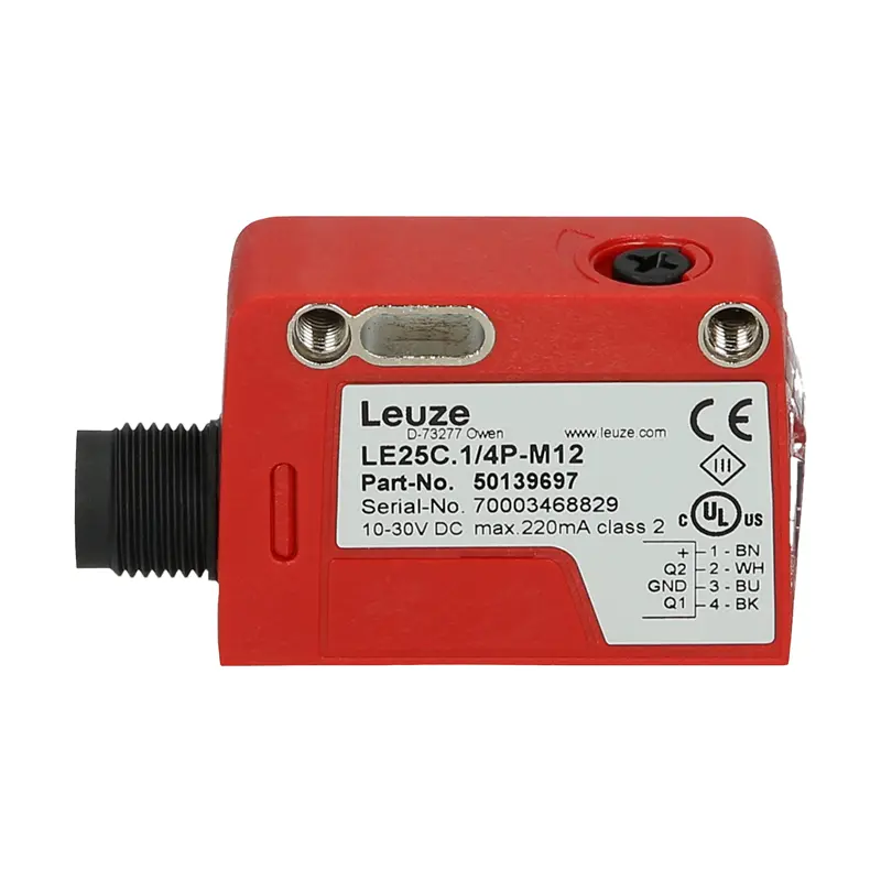 LE25C.1/4P-M12, LEUZE, Transistor de Barrera, PNP Receiver Sensor