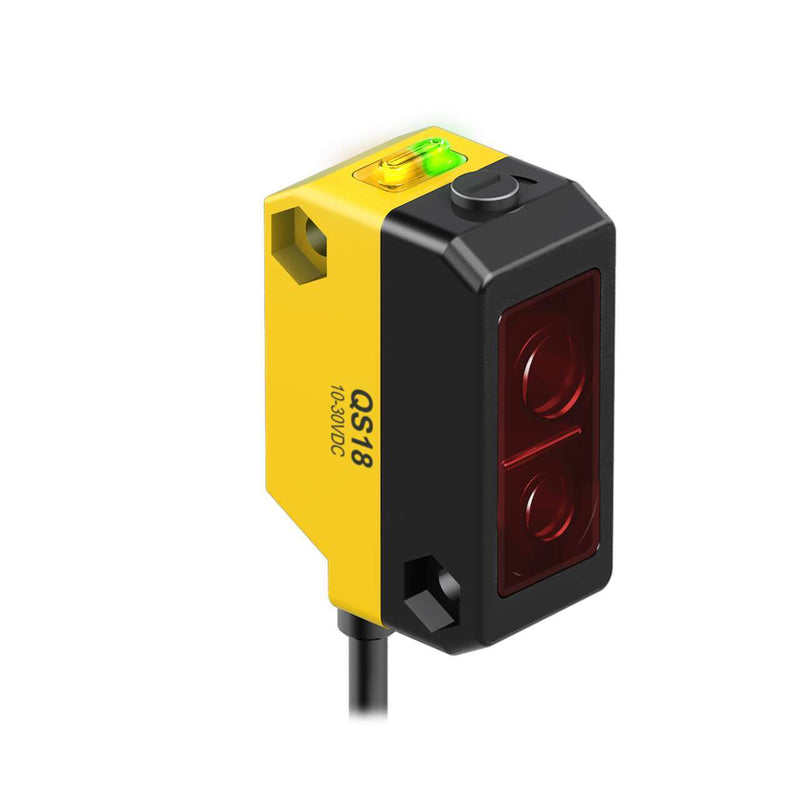 QS18VP6AF100Q, BANNER ENGINEERING, Sensores fotoeléctricos, WORLD-BEAM: Adjustable Field; Range: 1-100 mm Adj Cutoff: 20-100 mm; Input: 10-30 V dc; Outputs: Complementary PNP; 150 m