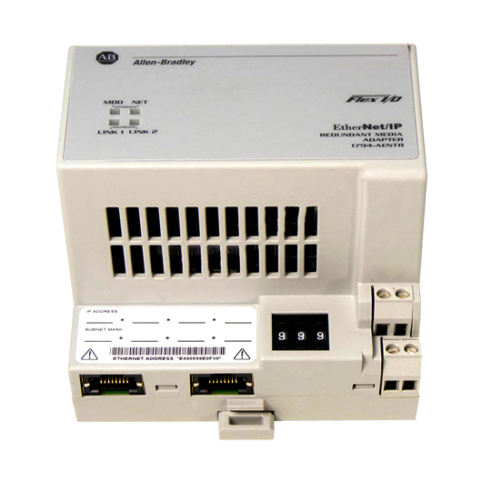 1794-AENTR, Allen Bradley, El módulo adaptador Ethernet/IP de doble puerto Flex, E/S de 8 módulos, una velocidad de comunicación de 10/100 Mbps y 19,2-31,2 VCC