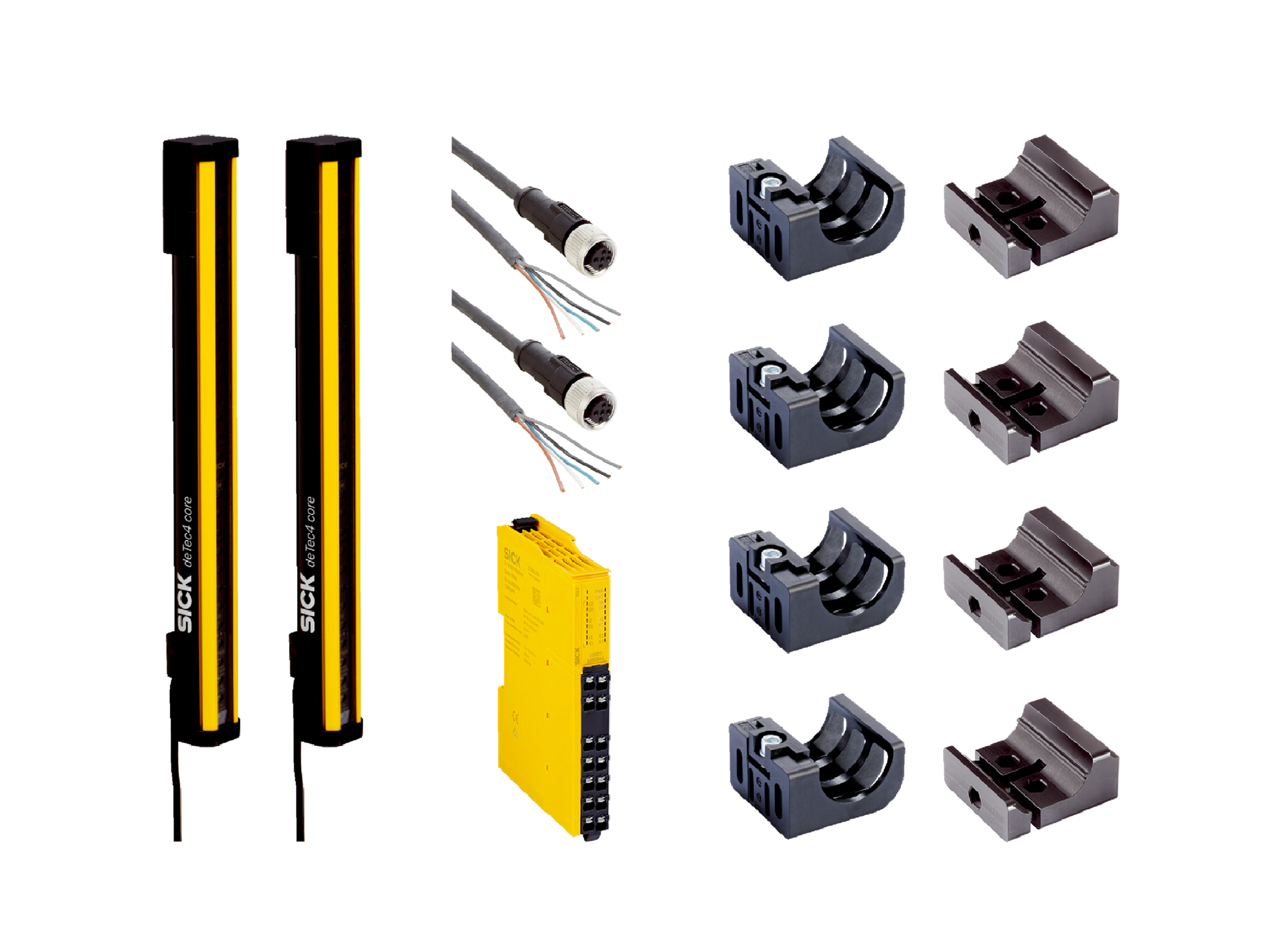 deTec4 Core Set 30/450, SICK, Cortinas de luz, 450mm, 0-15m