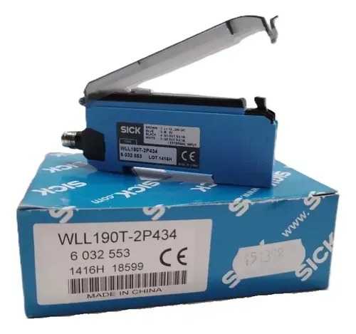 WLL190T-2P434, SICK, Amplificador de fibra óptica, Alcance de detección de hasta 4 m, distancia de detección de hasta 480 mm