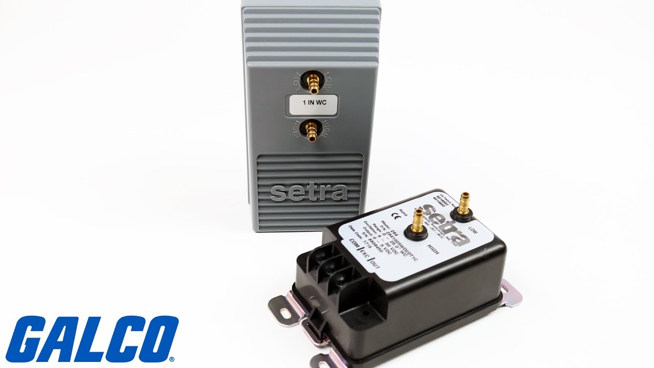 2641003WD11T1C, Setra, HVAC Sensors, 264 Series, Diferencial presostato, Rangos 0-3 in WC. Max Presion 3 in WC, Salida de 4 a 20 mA, Regleta de terminales, Precisión ±1% FS,