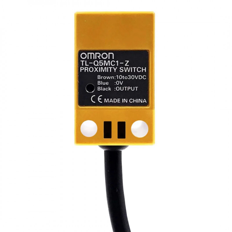 TLQ5MC1-Z, OMRON, Sensor de proximidad rectangular estándar, distancia de detección: 5 mm, sin blindaje, CC de 3 hilos, NPN
