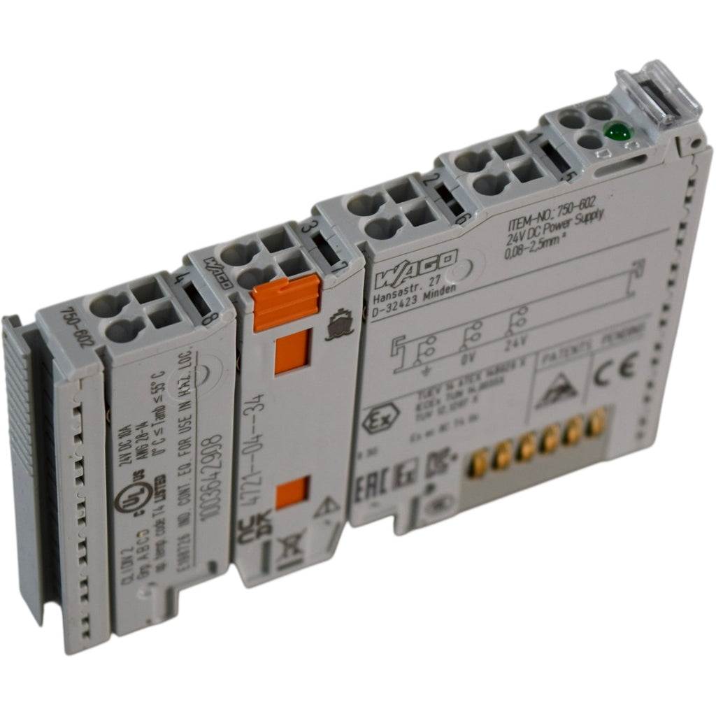 750-602, Wago, Power Supply; 24 VDC, module, I/O systems, Mounting type, DIN-35 rail
