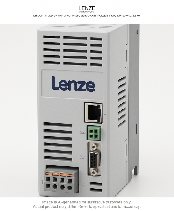 EVS9325-ES, LENZE, 9300, Series, SERVO AMPLIFICADOR, Controlador, 400/480 VAC, 5,5 KW (7,4 HP),