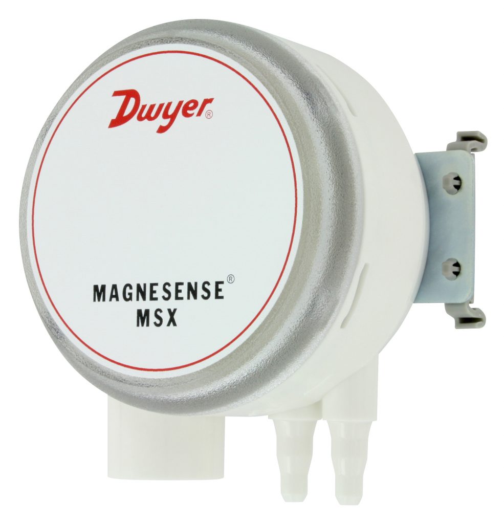 MSX-N22-IN-COM, Dwyer Instruments, presostato diferencial, XMTR, Din montaje, salida corriente/tension uni/bi direccional, rango 1, 2, 3, 5, BACNET/MOD