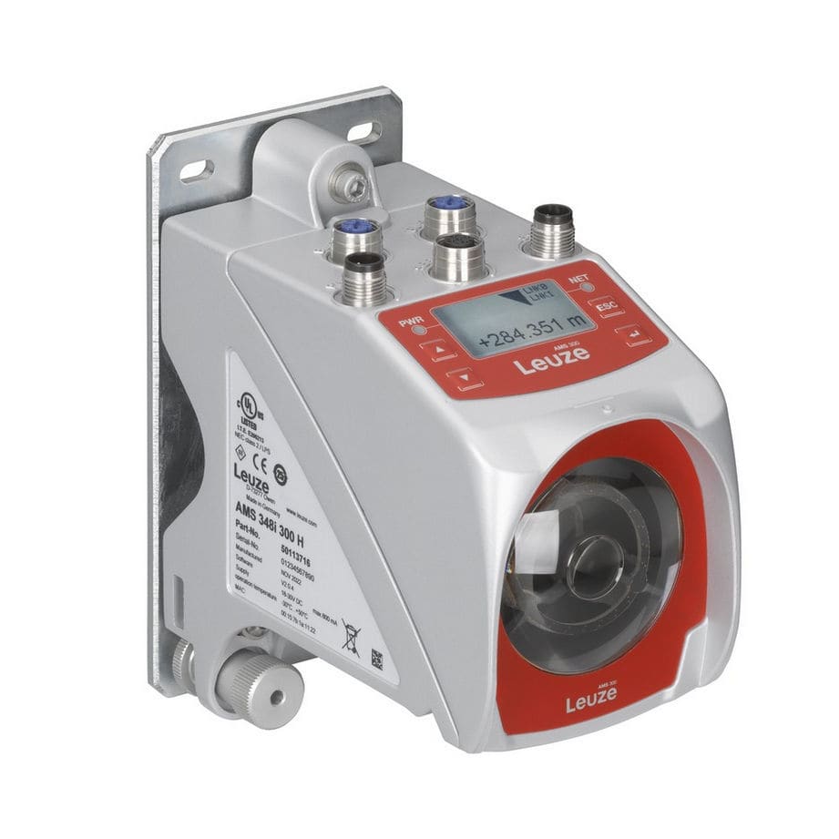 AMS 348i 200 SSI, Leuze, Sensor de distancia óptico, 200 ... 200.000 mm, 18 ... 30 V, CC