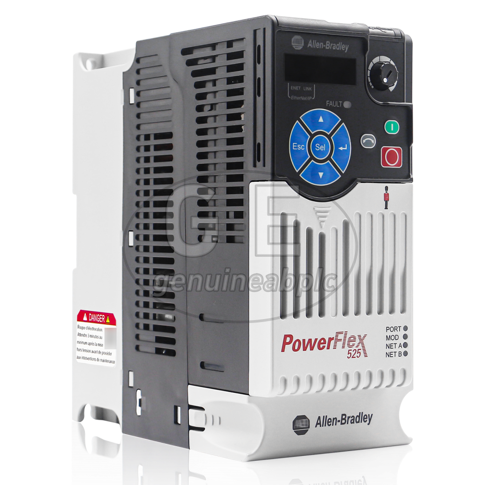 25B-D4P0N104, Allen Bradley PowerFlex AC Drive, 1.5 kW (2 HP), 480V AC Input