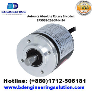 EP50S8-256-3F-N-24, Autonics Encoder, Absolute, 8mm Shaft, 256 Rev, Gray Code, NPN Output, CW Increase, 12-24 VDC