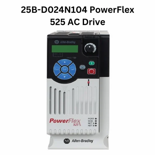 25B-D024N104, Allen-Bradley, PowerFlex 525 AC Drive, with Embedded EtherNet/IP and Safety, 480V AC, 3 Phase, 15HP, 11kW Normal Duty