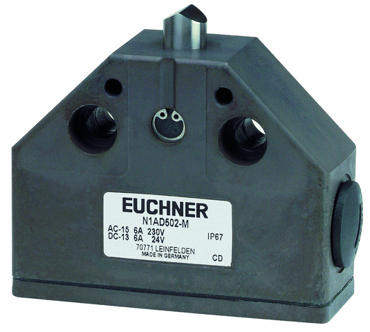 EGM12SAM3C1868, EUCHNER, Interruptor de límite de fijación de precisión de un solo orificio, acero inoxidable, EGM12, Contacto de conmutación de acción rápida, 1 contacto normalmente abierto (NO)