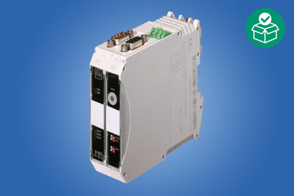 9185/11-35-10s,STAHL, Fieldbus isolating, repeater ISpac, Type 9185, RS-485 IS (PNO), safe area, RS-232, RS-422, RS-485