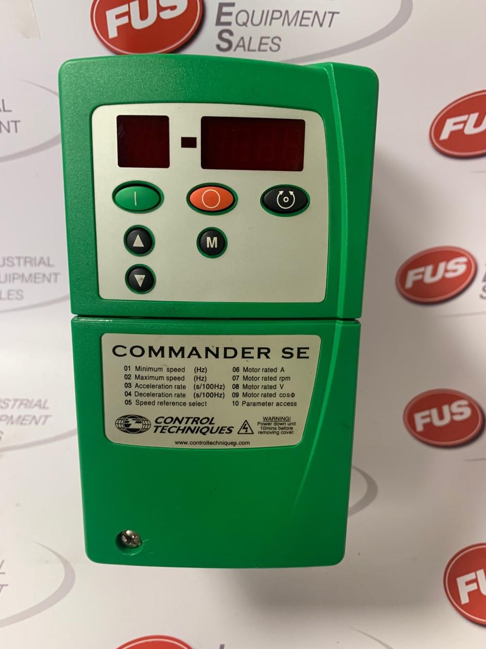 SE11200037, Control techniques, Commander SE, 0.37kW Inverter Drive 2.3A 200...240V AC Single Phase