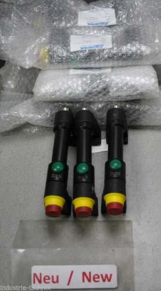 TG-ÖS GR xx, Steute, Tirador multifunción, Empuñadura de plástico, NC/1 contacto NA, 0,5 A/24 VDC; LED: 10 mA/24 VDC