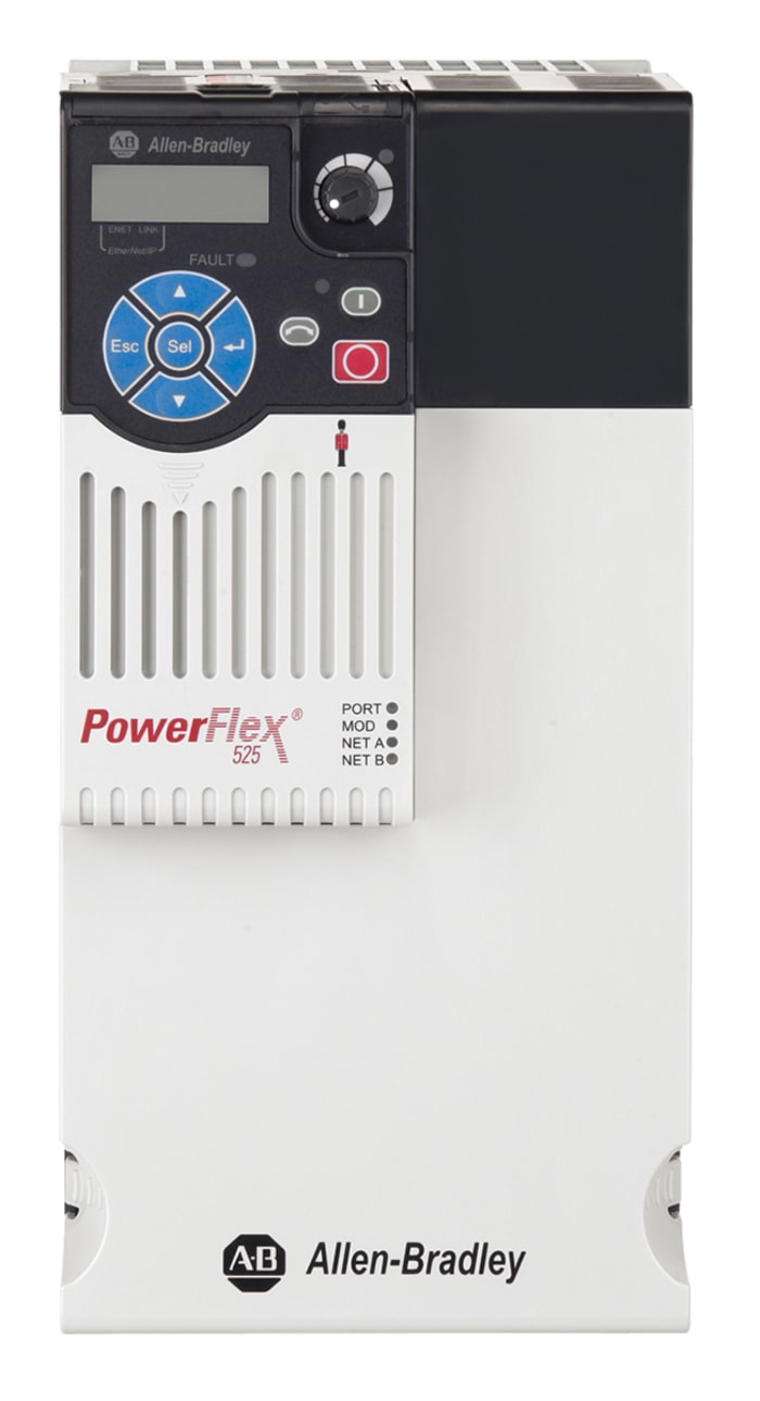 25B-D030N114, Allen Bradley, PowerFlex 525, 11 kW, 400 V ac, 3 fases, 30 A, 500Hz, IP20, IP30, Profibus