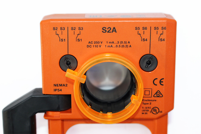S2A, Belimo, modulo de contacto auxiliar acoplable de dos contactos (2x SPDT)