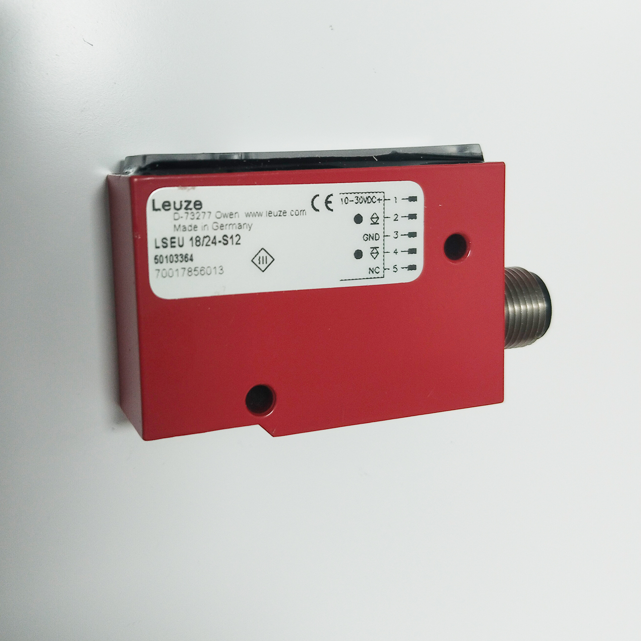 LSEU 18/24-S12, Leuze, Sensor ultrasónico de haz pasante, Receptor, 0..650mm
