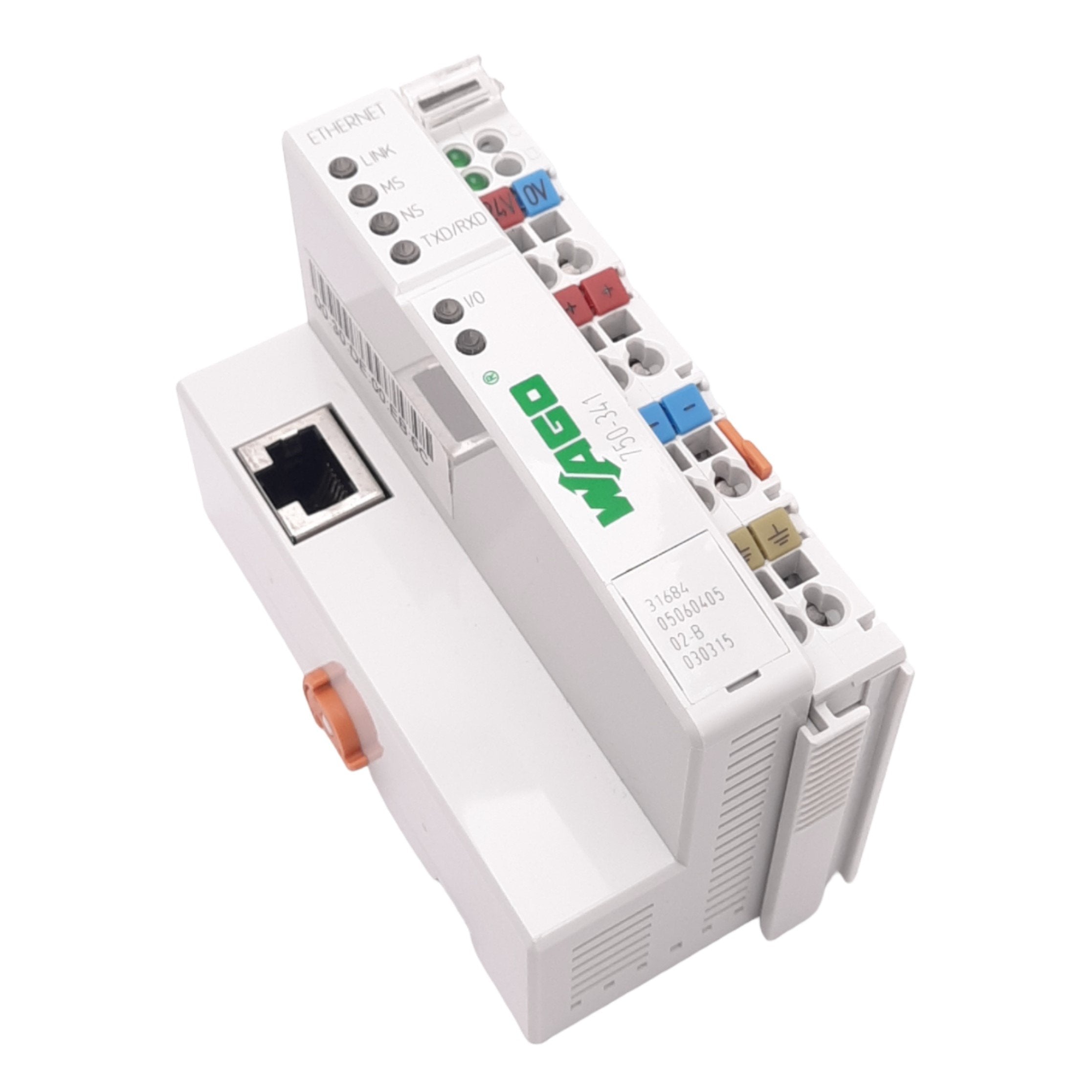 750-341, WAGO, I/O SYSTEM, ETHERNET TCP/IP Fieldbus Acoplador, Interfase, (MODBUS, ETHERNET /IP)