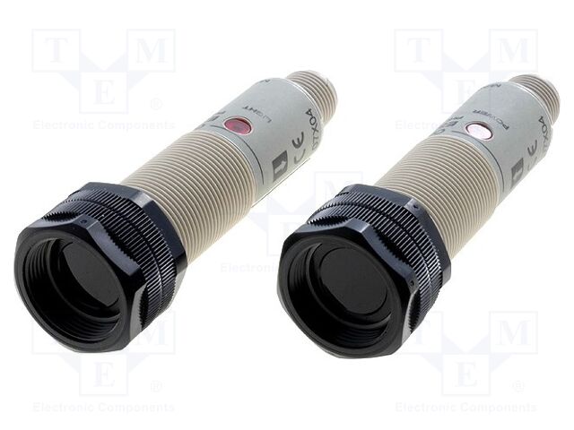 E3F2-7B4, ORMON, Sensor, fotoeléctrico; Diametro: M18, Alcance: 0÷7m; PNP; DARK-ON,LIGHT-ON; 100mA