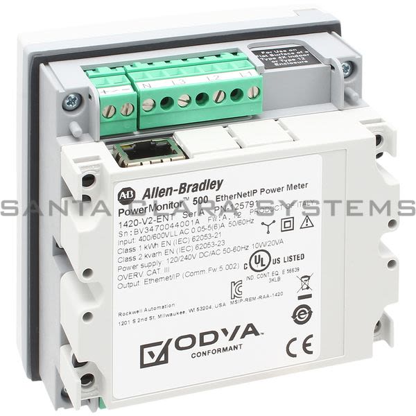 1420-V2-ENT, Allen-Bradley, Indicador De Energia Electrica, Powermonitor 500, 600VAC, Comunicacion  Ethernet/IP.