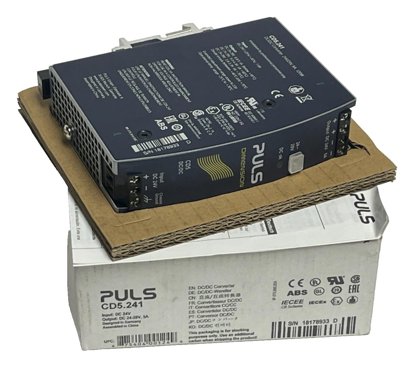 CD5.241 PULS, Conversor DC/DC Voltage - Output 6. - ; Current - Output (Max). 5A ; Power (Watts). 120W ;