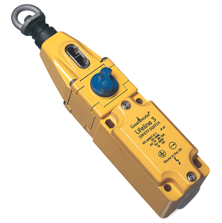 440E-D13118, GUARDMASTER, Lifeline 3 Cable Pull Switch, 2NC Safety 2NO Auxiliary, M20