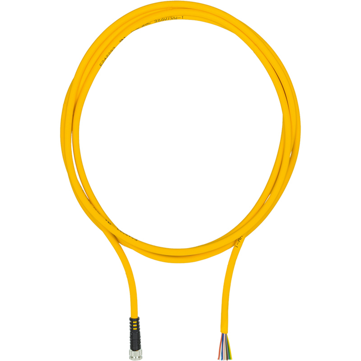 PSEN cable M8-8sf 20m, PILZ, Cable de conexión, PUR, amarillo, 8 pines, conector recto, M8, código A, 20 m