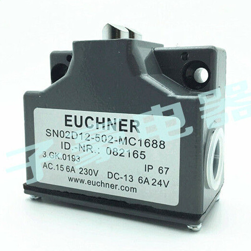 SN02D12-502-MC1688, EUCHNER, Series SN... 12 mm, mechanical, Snap-action switching contact 1 NC + 1 NO