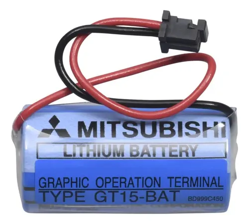 GT15-BAT, MITSUBISHI Bateria de reemplazo, backup de SRAM data, reloj data, system