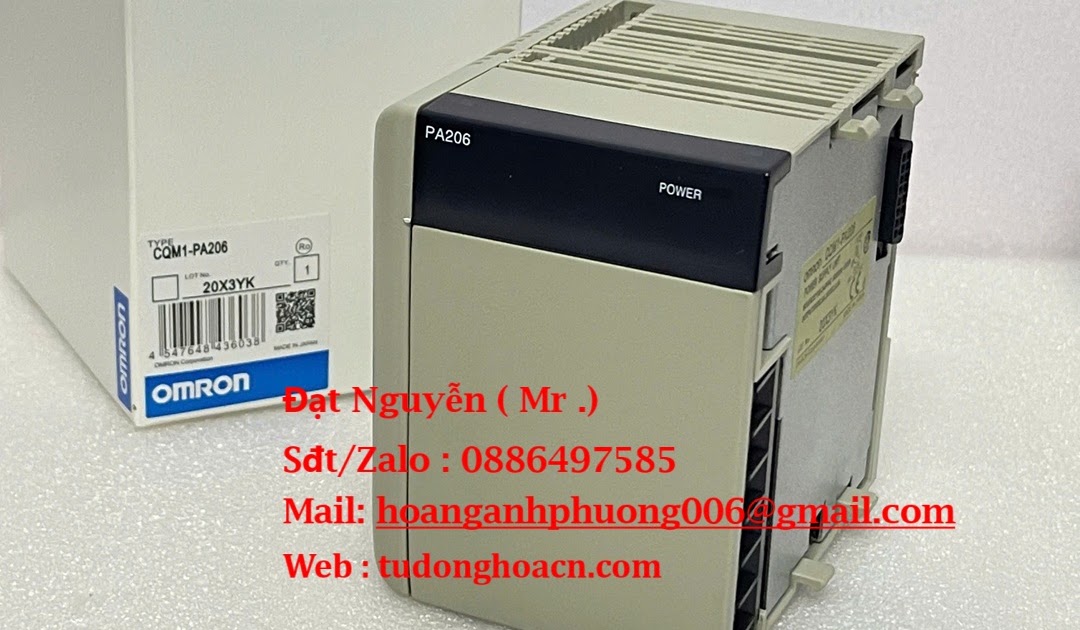 CQM1-PA206, Omron, PLC, Fuente Alimentación 220 VAC Salida 24Vdc 30 W