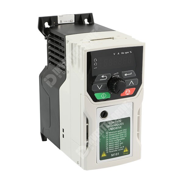 M101-01200042A, Control Techniques, Variador, CT Unidrive, M101 0.75kW 230V 1ph to 3ph AC Inverter Drive, DBr, C3 EMC.