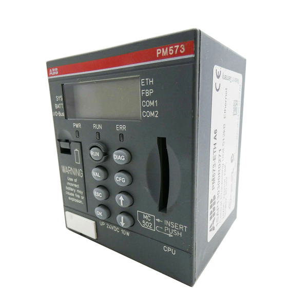1SAP130300R0271,  ABB LOGIC CONTROLLER,  PM573-ETH