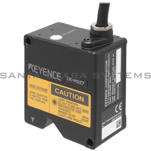 LK-H027, Keyence, Sensor láser, Configuración, Medición de objetivo grueso, Tipo de punto ancho, Clase de láser: II