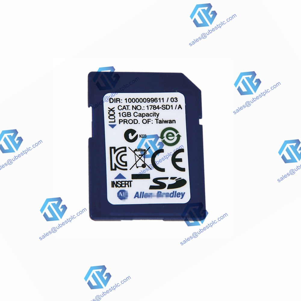 1784-SD1, ControlLogix 1756, Tipo de componente, Tarjeta de memoria del PLC; Construcción. Tipo de medio de almacenamiento: tarjeta SD. 1GB capacidad.
