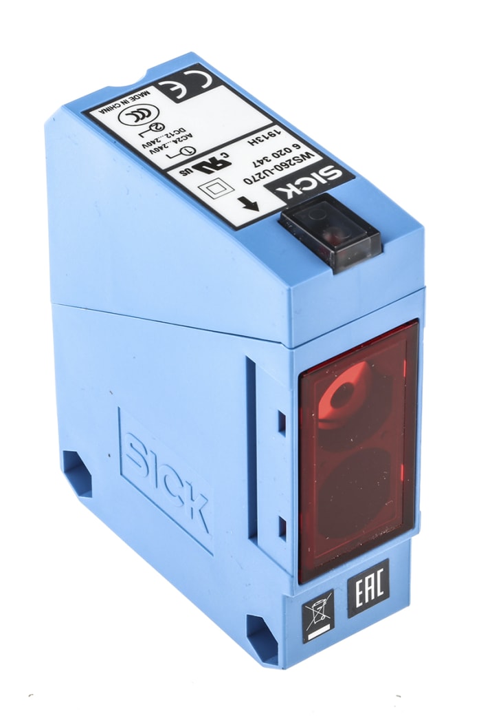 WS/WE260-S270, SICK, Fotosensor, 45 m, Emisor + Receptor, Relé, Barrera, 24 a 240 VDC, Serie W260 ·