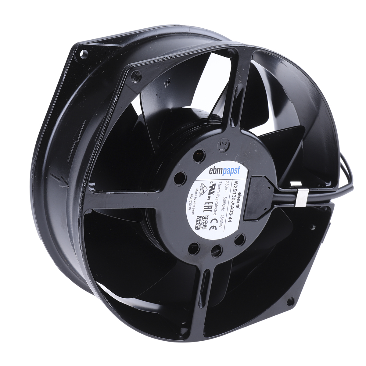 W2S130-AA03-90, Ventiladores axiales, AC Axial Fan, 172x172x55mm, 230VAC, 42W, 3200RPM, 75Pa, Ball, IP20