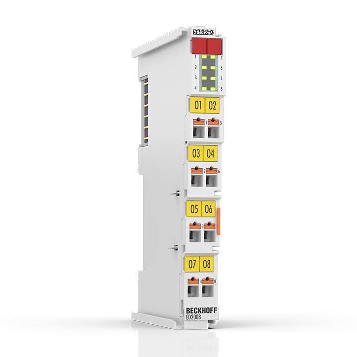 EL2008, Beckhoff, EtherCAT Terminal, 8-channel digital output, 24 V DC, 0.5 A