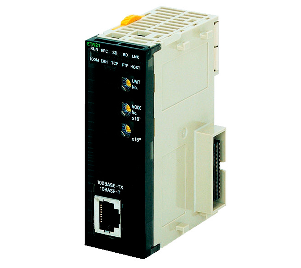 CJ1W-ETN21, Omron, PLC, Modulo Ethernet 100Base-TX y 10 Base-T 1 x conector RJ45, Service,