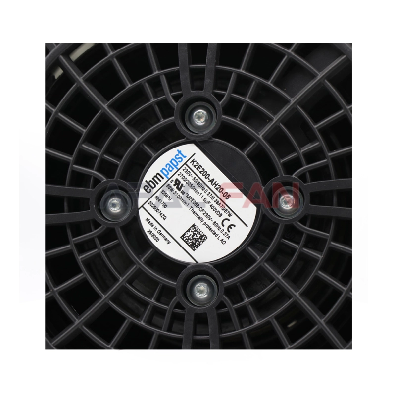 K2E200-AH20-05, EBM-PAPST, Ventilador axial, 200 mm, 230VCA, 70 W, 2700 RPM, 600 m³/h, Square, Rittal, Argentina
