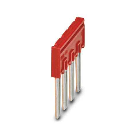FBS 4-6, Phoenix Contact, Puente enchufable, paso: 6,2 mm, número de polos: 4, corriente nominal: 32 A, color: rojo
