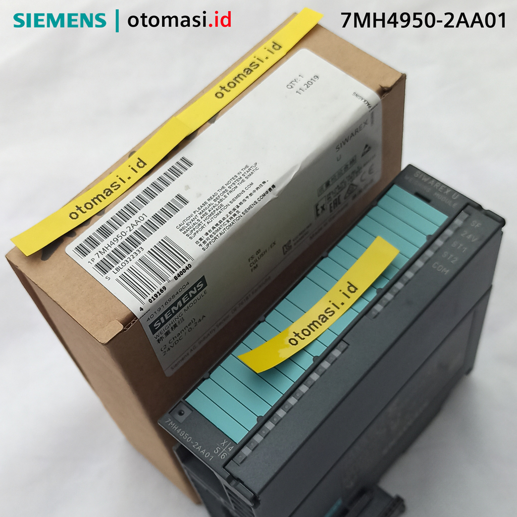 7MH4950-2AA01, SIEMENS, S7-300 y ET 200M, SIWAREX U2, Módulo de pesaje de dos canales para dos bolsas, de plataforma o tolva con celdas de carga analógica / tensiones de tensión (puentes completos),