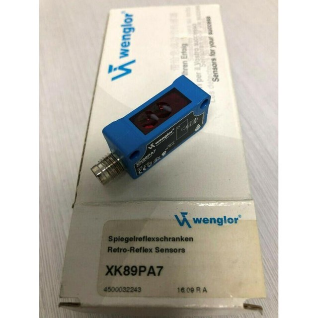 XK89PA7, Wenglor, Retro-Reflex Sensor, Universal, 0,3m- 6m, 3khz, 10..30VDC, M8 4pin,